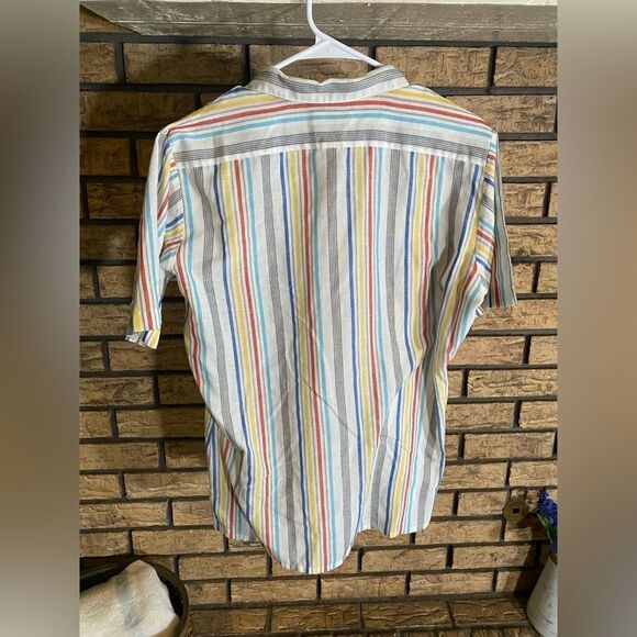 Arrow Multicolor Striped Casual Button Down Shirt - Picture 3 of 6